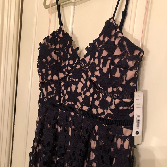 NWT Navy Lace Dress - Picture 3 of 7